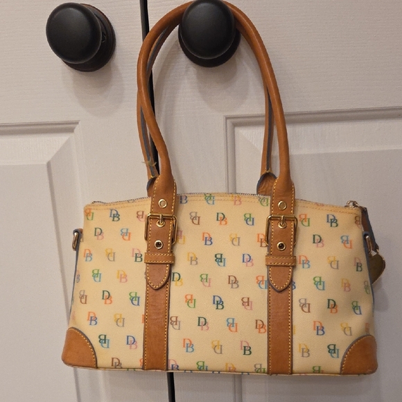 Dooney & Bourke Tan Multicolor Satchel - Picture 2 of 7